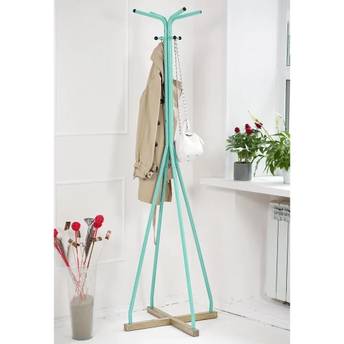 Вешалка напольная Галилео 218 бирюзовый/шимо