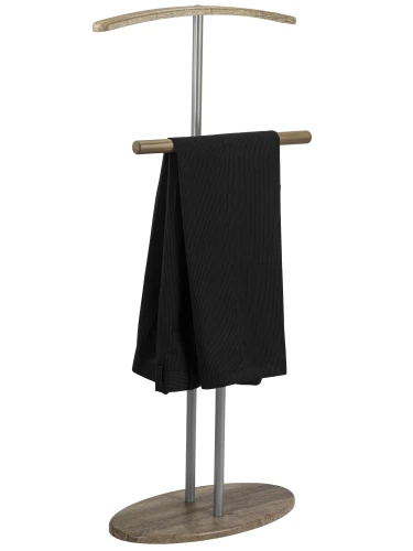 Вешалка костюмная Дэви 2 металлик/дуб крымский состаренный