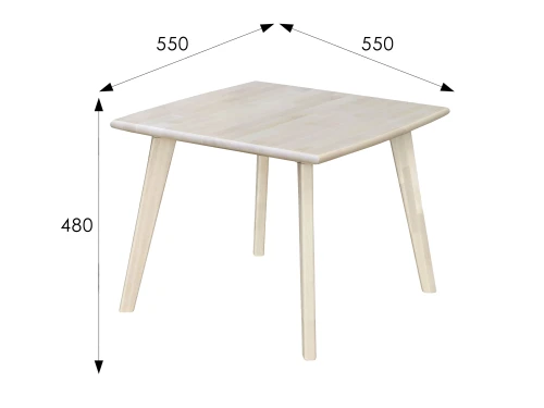 Стол журнальный Ретро квадратный лак