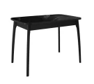 Стол DikLine MK15 Керамика Черный мрамор/подстолье черное/опоры черные Стол DikLine MK15 Керамика Черный мрамор/подстолье черное/опоры черные