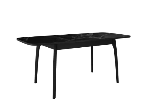 Стол DikLine MK15 Керамика Черный мрамор/подстолье черное/опоры черные