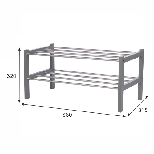 Обувница Атлас серый