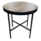 Стол журнальный МеталлАрт М011 МАЛЫЙ коричневый дуб/черный