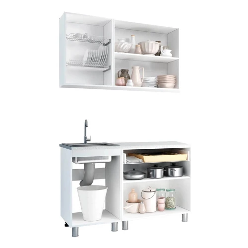 Кухня Айсбери 1,2м ,Белый, Дуб сонома