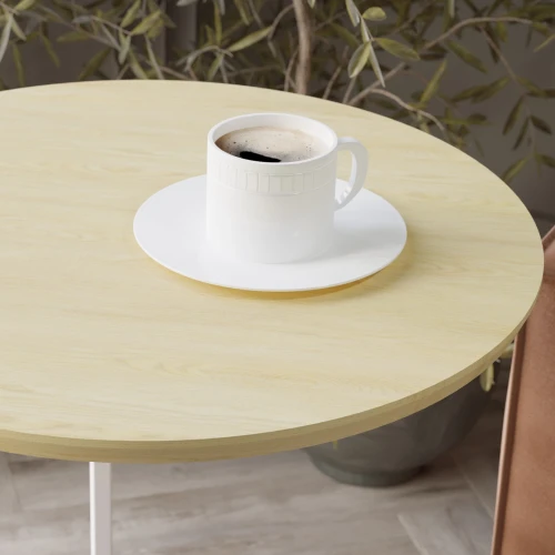 Стол придиванный Остин дуб янтарный/белый