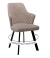 Стул DikLine 245 поворотный, К4 капучино, ножки черные