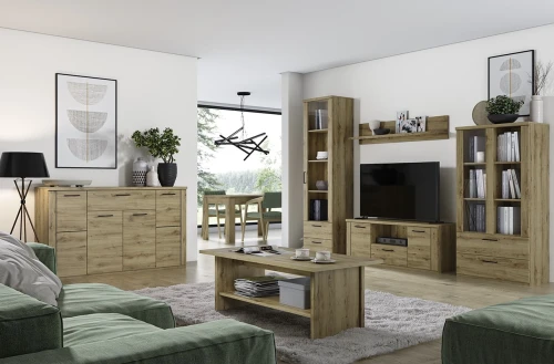 DOORSET, Тумба RTV 2D1SN. Цвет ДУБ НАВАРРА