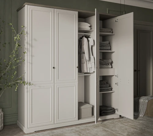 TOSCANA NEW, Шкаф 4DG. Цвет ПЕРСИДСКИЙ ЖЕМЧУГ/КАНЬОН