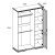 SEVILLA, Корпус шкафа 3DG. Цвет БЕЛЫЙ