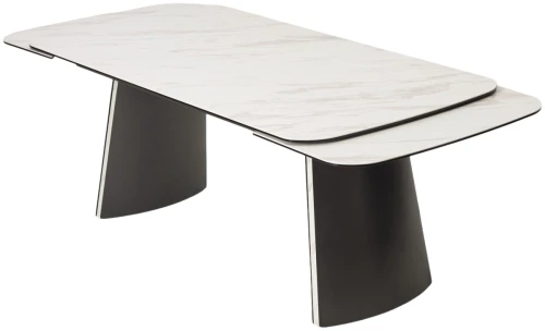 Стол VALDEMAR 180 KL-99 итальянская керамика, стекло/ каркас темно-серый/Kl-99, ®DISAUR