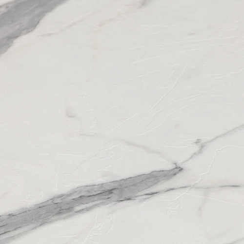 Стол MANZANA ЛДСП/HPL/металл, 100 х 100+30 х 75 см, Мрамор светлый/белый