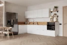 Кухонный гарнитур КГ Угловой 1500х3150 (с пм) Эмаль, Белый  Арника РМ в.4