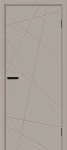 Межкомнатная дверь BRAVO Граффити-5.Д.П Clay Silk