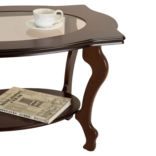 Стол журнальный Берже 1С тёмно-коричневый
