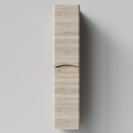 Пенал Адель 30 (2 двери) подвесной, Дубослив ореховый светлый ПВХ 3445, левый, бельевая корзина