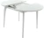 Стол «Ривьера» круг стекло белый, каркас белый