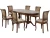 Обеденная группа (Стол Фабрицио-2 овал и 6 стульев Кабриоль), орех темный