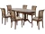 Обеденная группа (Стол Фабрицио-2 овал и 6 стульев Кабриоль), орех темный