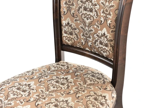 Обеденная группа (Стол Фабрицио-2 овал и 6 стульев Кабриоль), орех темный