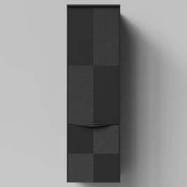 Пенал Липс 45, пример RAL 9005 Чёрный янтарь, матовая, подвесной, правый