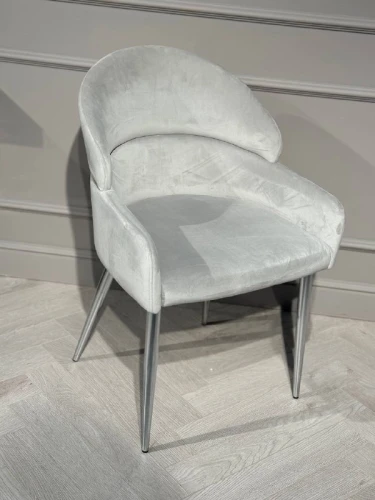 Стул обеденный Берклей D-1202D, серый/хром