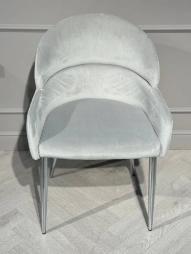 Стул обеденный Берклей D-1202D, серый/хром