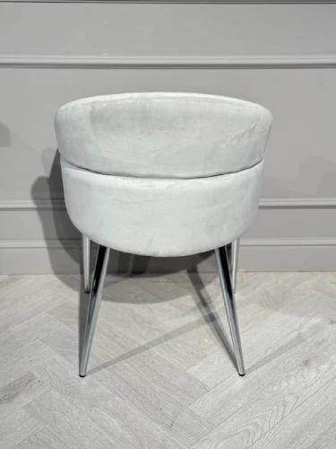 Стул обеденный Берклей D-1202D, серый/хром