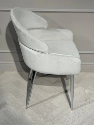 Стул обеденный Берклей D-1202D, серый/хром