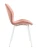 DC828 Стул мягкий, ПЫЛЬНО-РОЗОВЫЙ#G62-23 велюр, каркас металл белый КРУГЛЫЙ