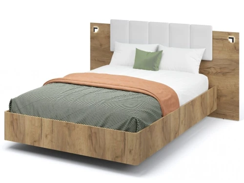 Кровать «Мишель» 140x200, Дуб крафт золотой