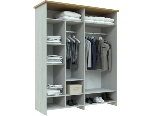 Шкаф «Скандинавия 4Д» КМК 0905.8, Бетон пайн светлый/Дуб Наварра
