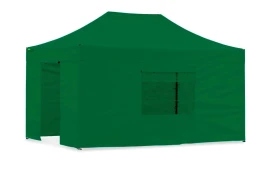 Быстросборный павильон-шатер 3х4,5 м Серии S8  липучки/молния  -  Зеленый