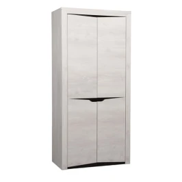 Шкаф двухстворчатый Лючия 33.03, Бетон пайн белый, Венге