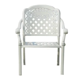 Кресло из литого алюминия Вулкан-2«VOLCANO-2»  -  Белый