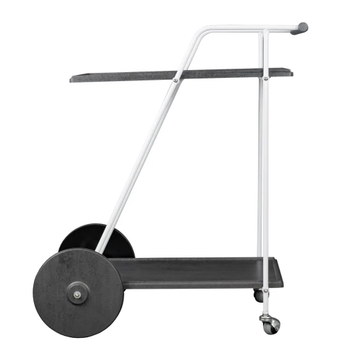 Стол сервировочный Новум белый/серый графит/серый бетон