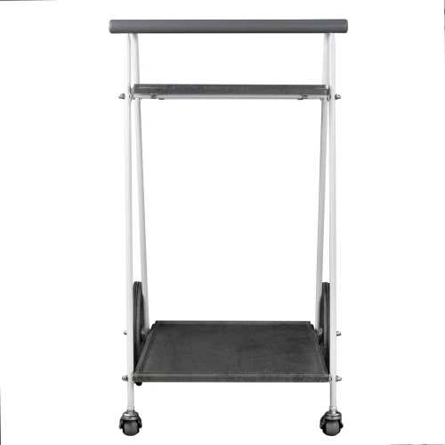 Стол сервировочный Новум белый/серый графит/серый бетон