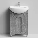 Тумба Адам 55 напольный, Мрамор Серый софт тач ПВХ 4044-1 Vodok с раковиной в комплекте Тумба Адам 55 напольный, Мрамор Серый софт тач ПВХ 4044-1 Vodok с раковиной в комплекте