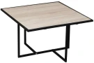 Скарлетт стол журнальный квадратный с рамкой Дуб Сонома/черный