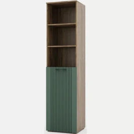 Шкаф «Монреаль» 1Д КМК 0986.2, дуб канзас/зеленый матовый