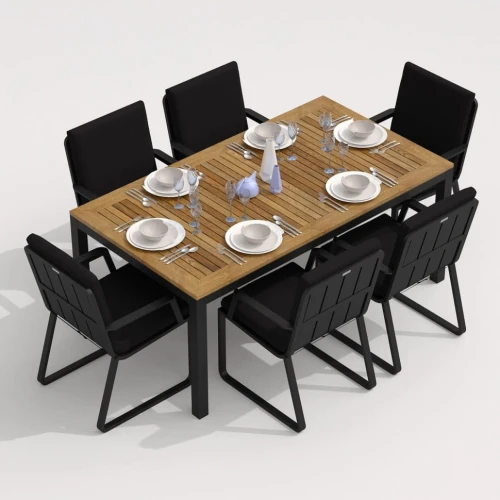 Стул ALBA черный - каркас карбон