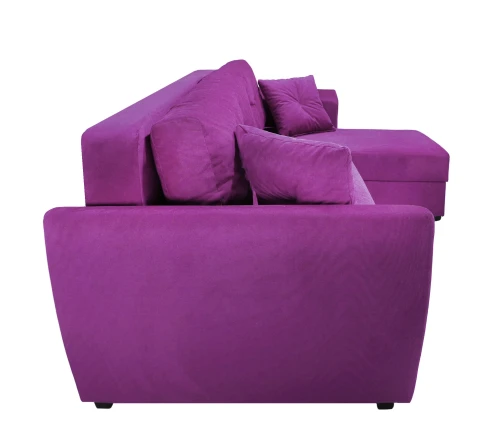 Диван угловой Амстердам велюр фиолетовый 160