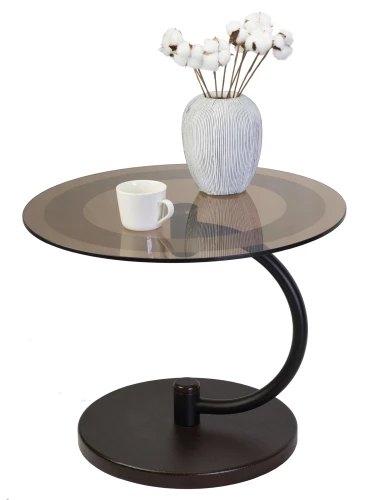 Стол журнальный Дуэт 13Н черный/венге/тонированное