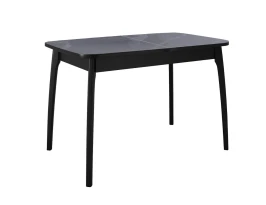 Стол DikLine MK15 Керамика Серый мрамор/подстолье черное/опоры черные
