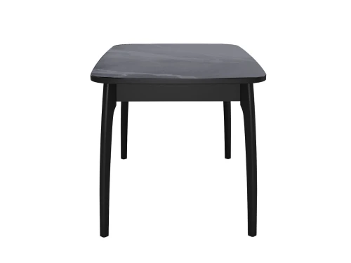 Стол DikLine MK15 Керамика Серый мрамор/подстолье черное/опоры черные