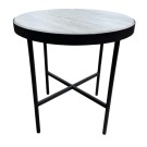 Стол журнальный МеталлАрт М011 МАЛЫЙ бежевый дуб/черный