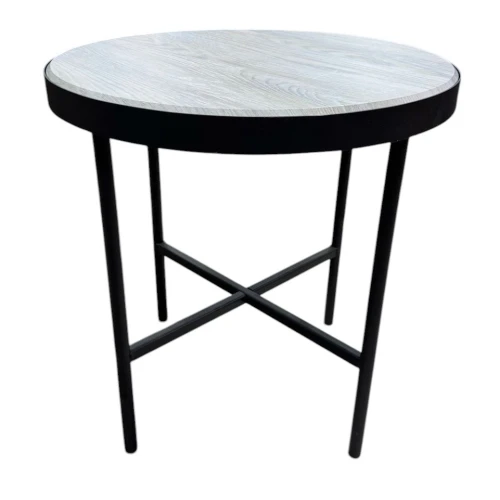 Стол журнальный МеталлАрт М011 МАЛЫЙ бежевый дуб/черный