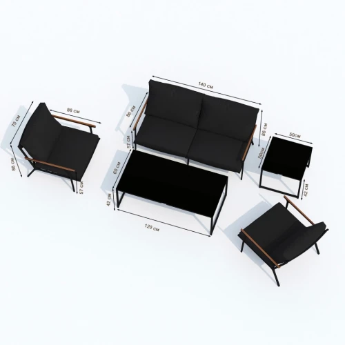 Кресло FESTA черное