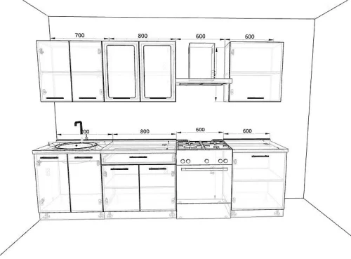Кухня Базис Комплектация 58