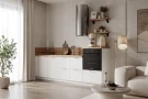 Готовая кухня КГ 2550 ПВХ, Белый софт матовый Арника РМ в.3