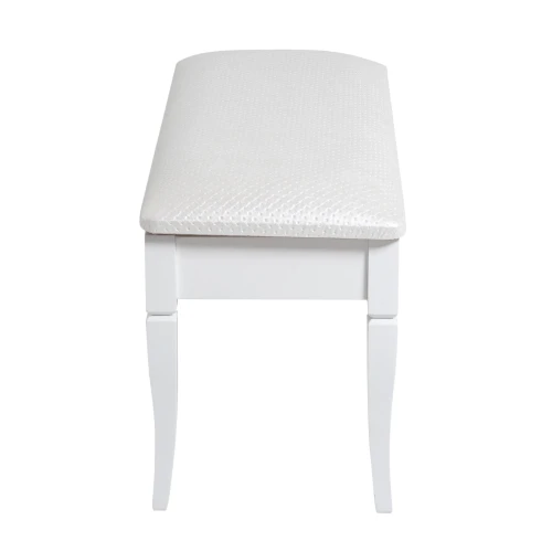 Банкетка Вивальди М с ящиком белый, ткань экокожа белый